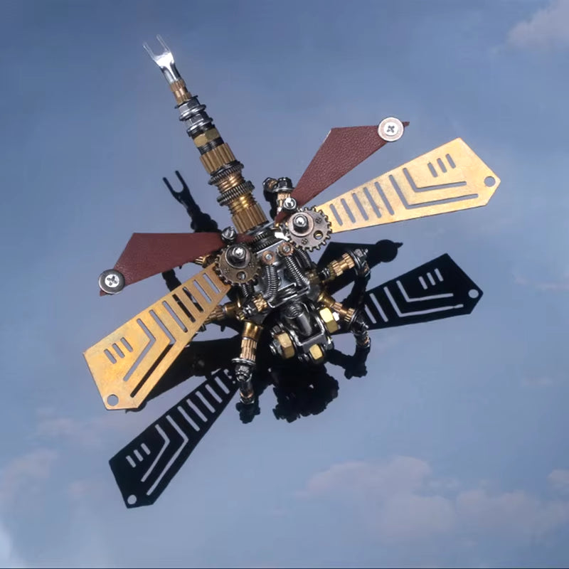 Mechanical Insect Iron Metal DIY Building Blocks 3D Three-Dimensional Assembly Model Puzzle Toys Birthday Gift for Kid Adult