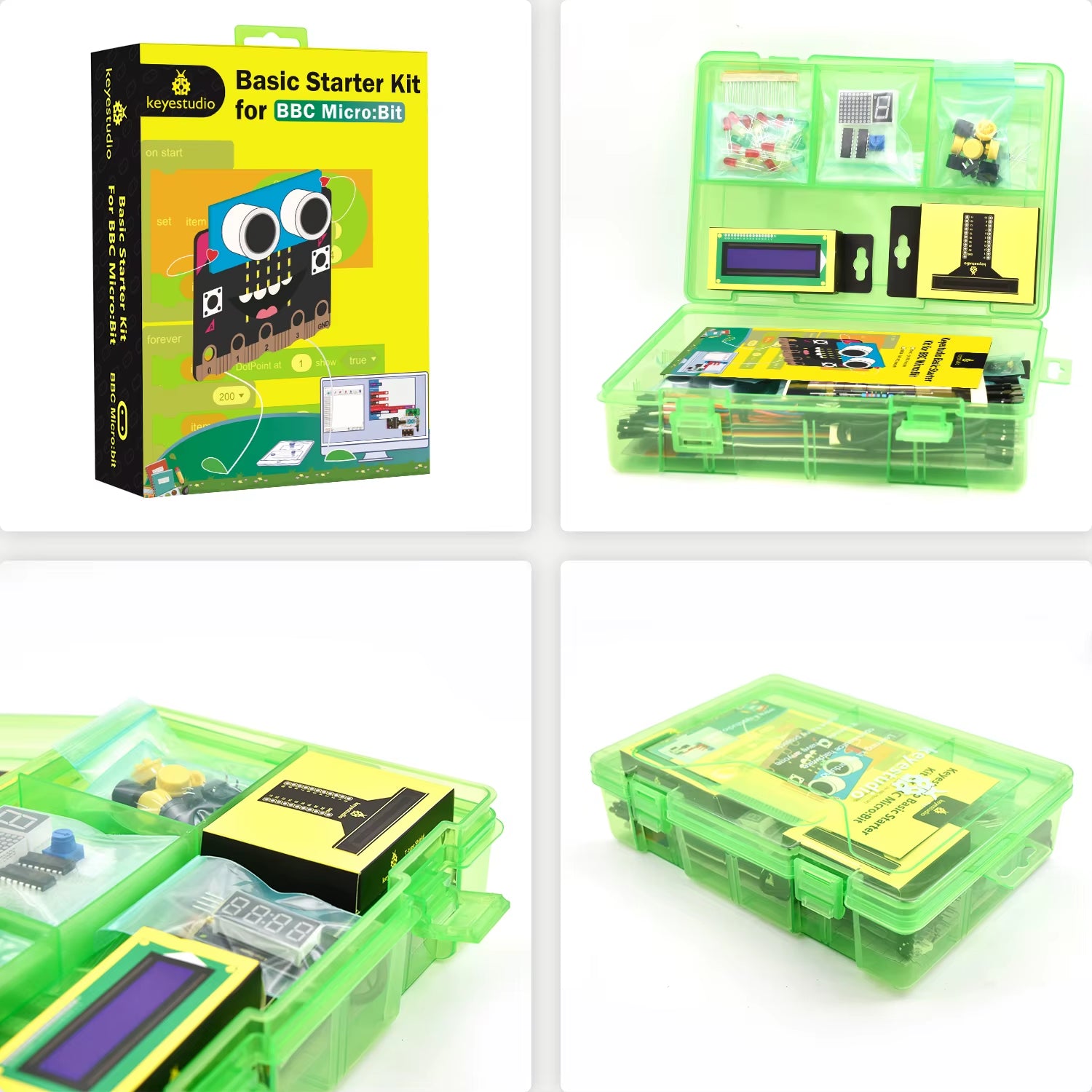 Microbit V2.2 Basic Starter Kit for BBC Micro:Bit Kit STEM Programming Student Kit +Tutorial 38 Projects