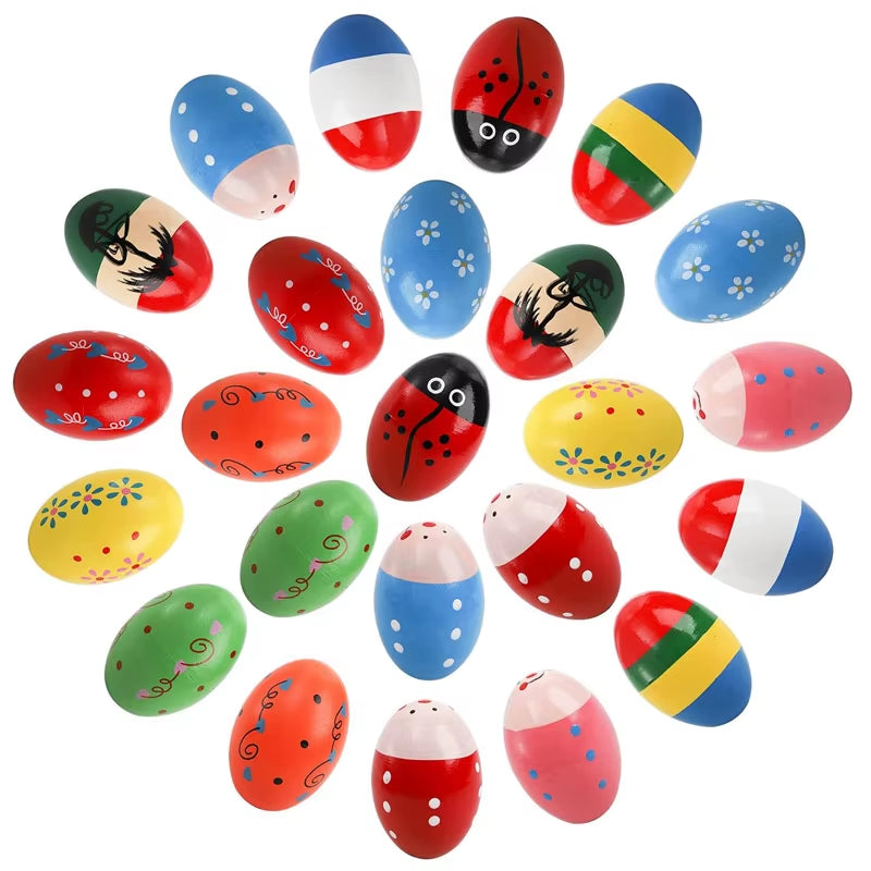 15PCS Montessori Wooden Educational Music Instruments Set for Kids Toddlers Early Learning Toys Birthday Gifts Party Favors