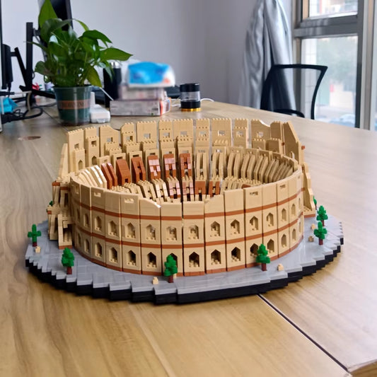 Euro Constrution Roma Colosseum Micro Mini Building Blocks for Adult Child Toys Set Arc Triomphe Louvre Big Ben Brick