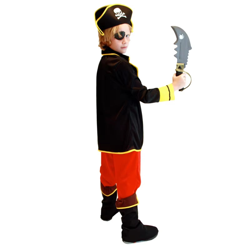 Children'S Halloween Pirate Costumes for Boys Kids Children Pirate Costume Fantasia Infantil Cosplay Clothing
