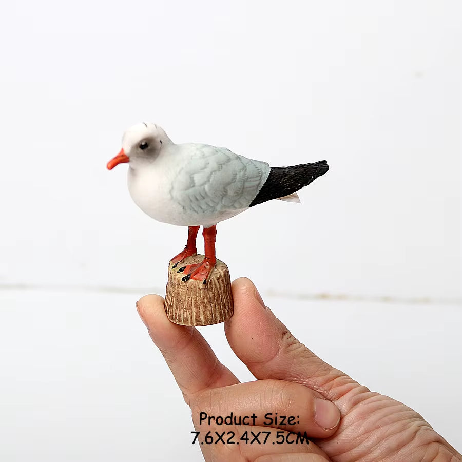 Wild Birds Animals Turkey Macaw Owl Eagles Ostrich Pelican Figurines Toy Animal Action Figure Learning Education Birds Gifts