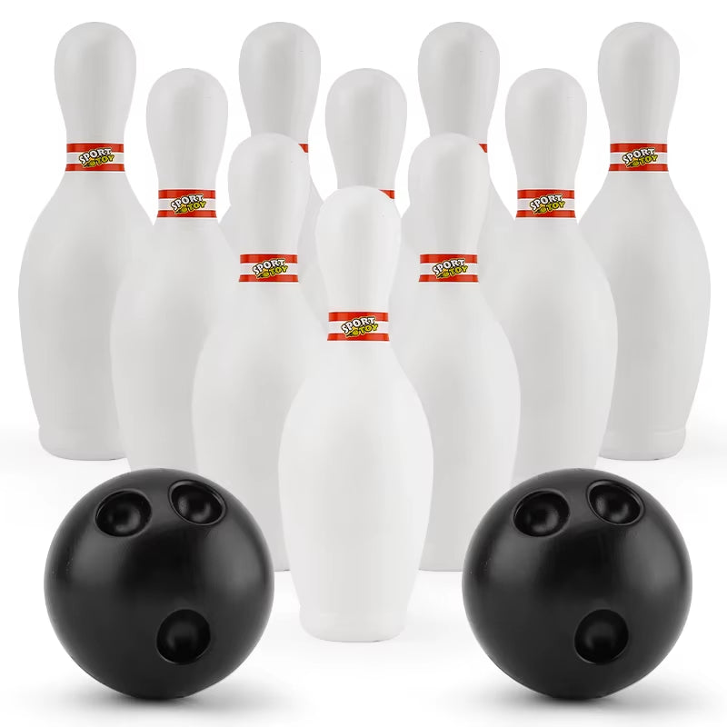 Large 7.5-Inch Bowling Toy for Indoor Sports, Children'S Outdoor Activity Game Equipment, Physical Exercise Set - 10 Pins 2 Ball