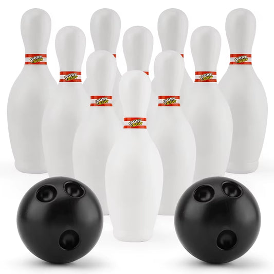 Large 7.5-Inch Bowling Toy for Indoor Sports, Children'S Outdoor Activity Game Equipment, Physical Exercise Set - 10 Pins 2 Ball