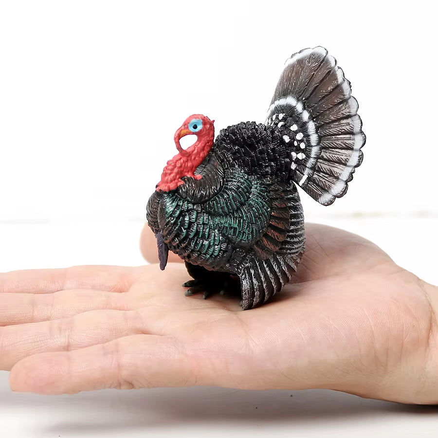 Wild Birds Animals Turkey Macaw Owl Eagles Ostrich Pelican Figurines Toy Animal Action Figure Learning Education Birds Gifts