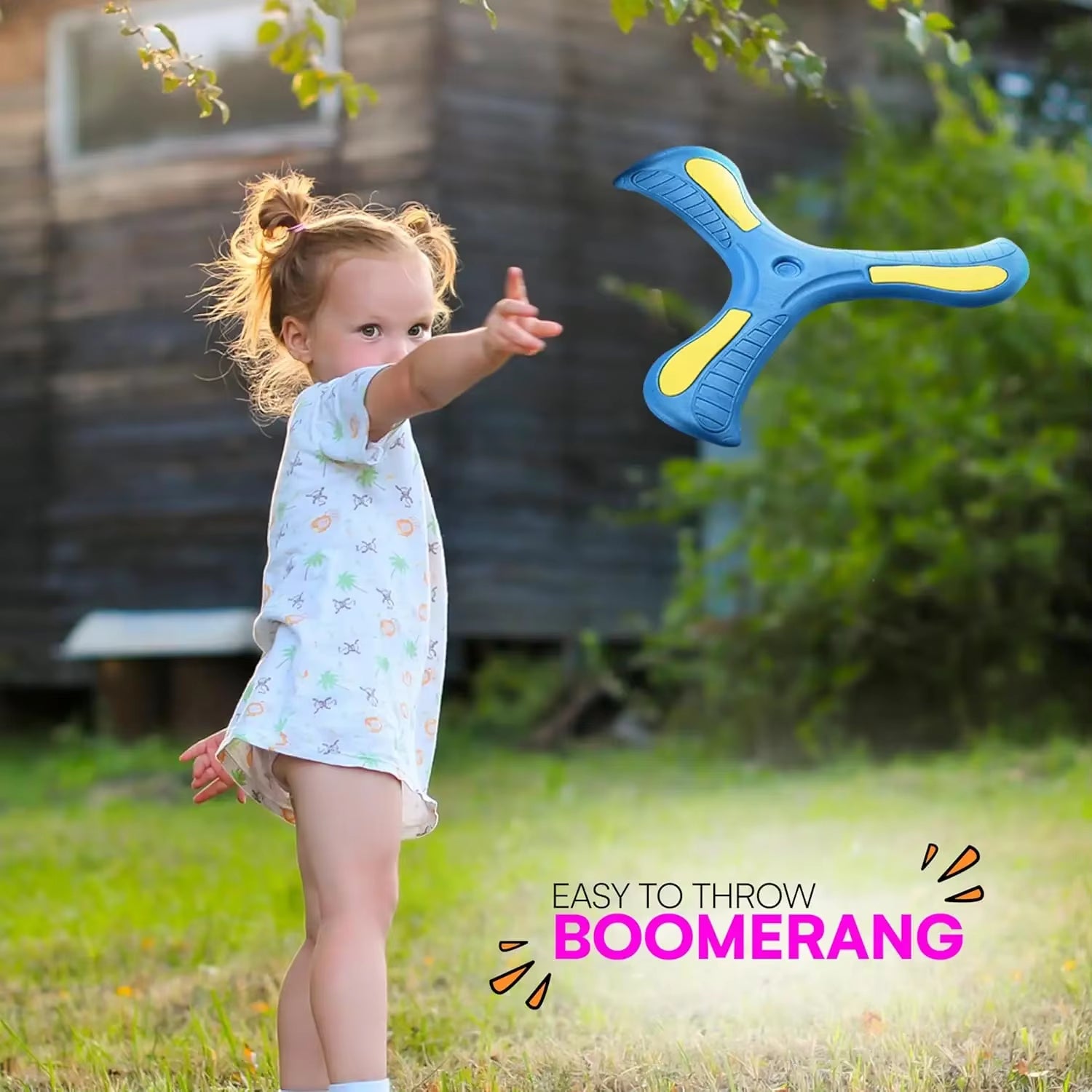 Outdoor Playing Lawn Game Children EVA Boomerang Toys Outdoor Sports Toys Children'S Parent-Child Interactive Toys Birthday Gift