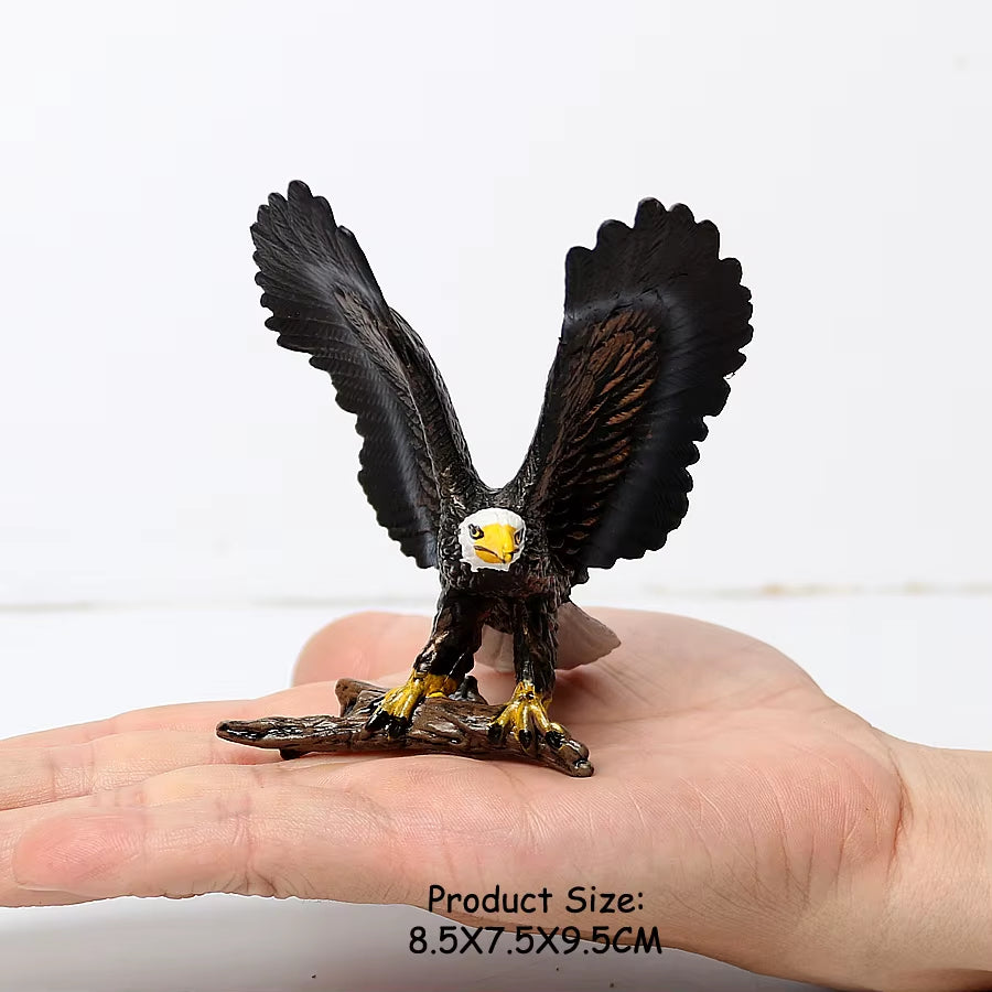 Wild Birds Animals Turkey Macaw Owl Eagles Ostrich Pelican Figurines Toy Animal Action Figure Learning Education Birds Gifts