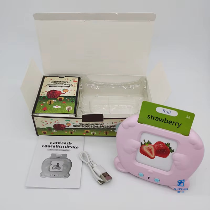 Language Audio Book Learning Education 112 Cards for Kids Talking Audio Book Machine Gift Russian Spanish French Portuguese