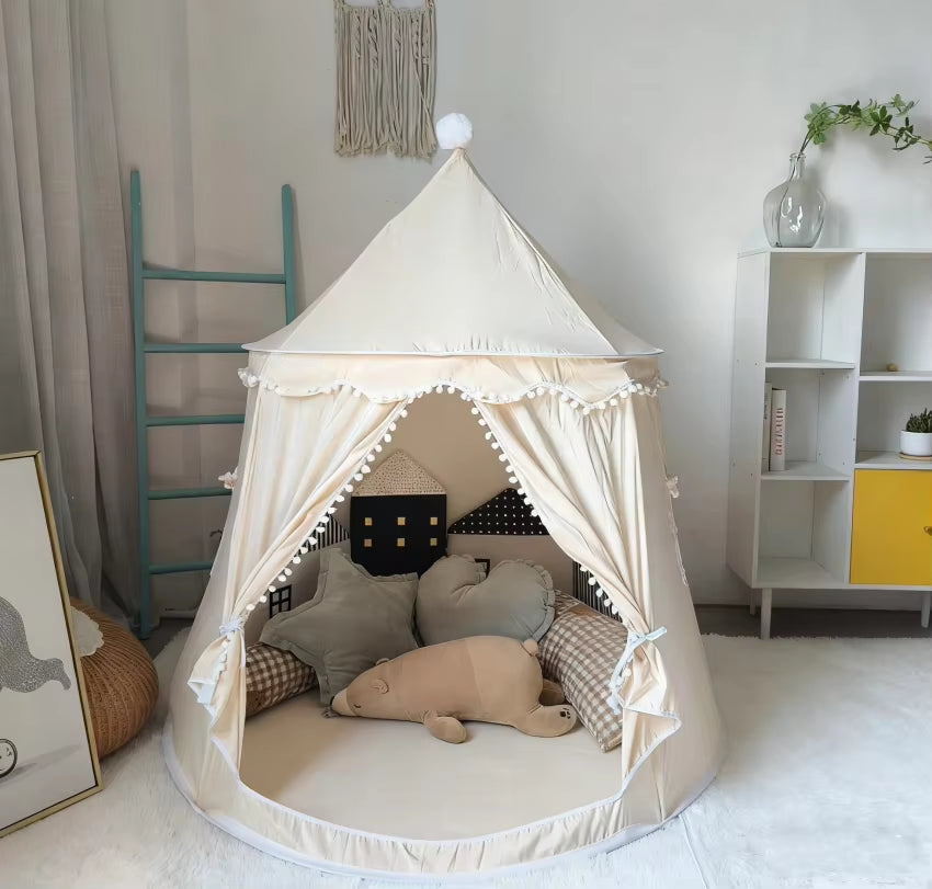 Folding Toy Tent Large Teepee Tent for Kids Children Play House Princess Castle Children Outdoor Gifts Toys Tent Castle