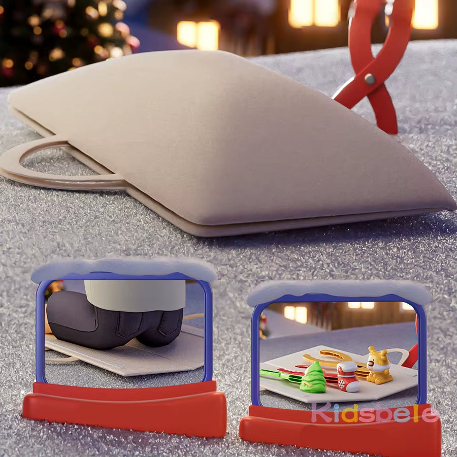 Santa Snow Mold Tongs for Kids – Christmas Snow Toy, Winter Outdoor Snow Building Tool, Santa Shape Maker for Holiday Fun