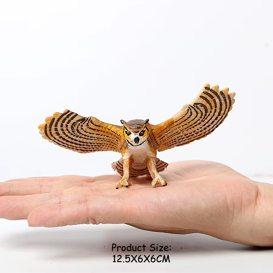 Wild Birds Animals Turkey Macaw Owl Eagles Ostrich Pelican Figurines Toy Animal Action Figure Learning Education Birds Gifts