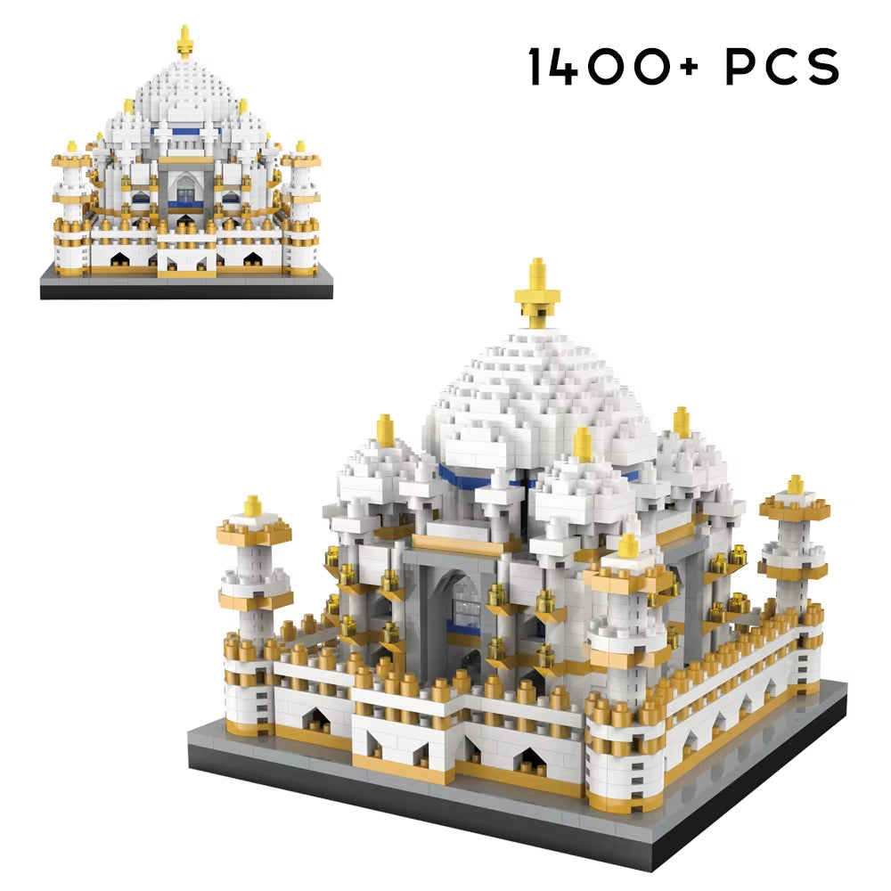 Micro Mini Blocks Taj Mahal Building and Architecture Model Set Toys Gifts for Kid and Adult Famous Landmark Blocks Set